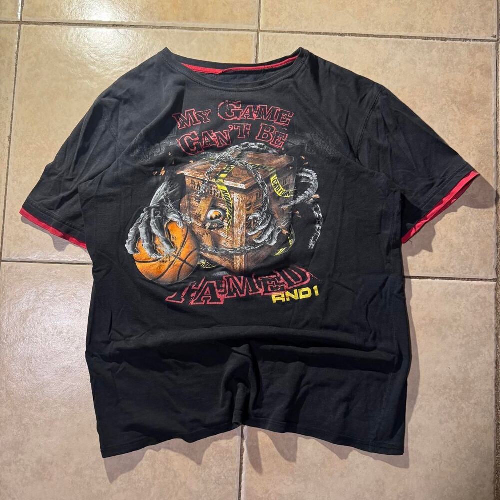 Vintage 2000s and1 black basketball tee Size M in Mens
